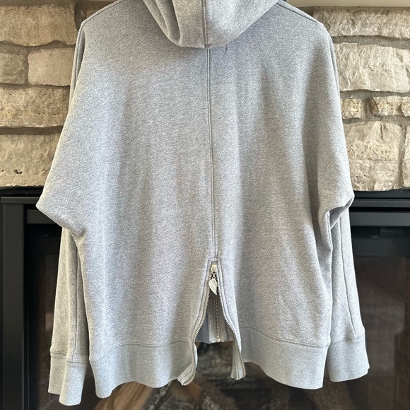 Victoria Secret SUPERMODEL ESSENTIALS ZIP UP HOODIE JACKET GRAY MEDIUM 🪽🪽 - Picture 9 of 13